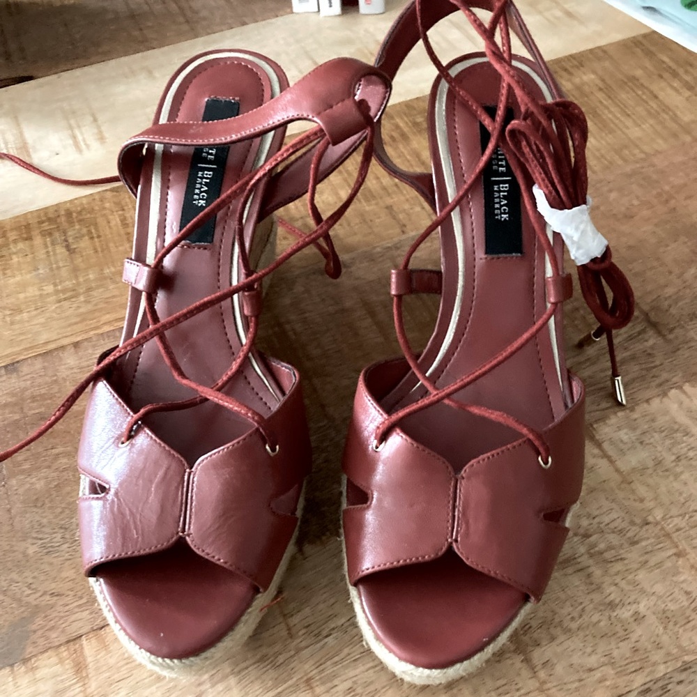 Lace up summer heels
